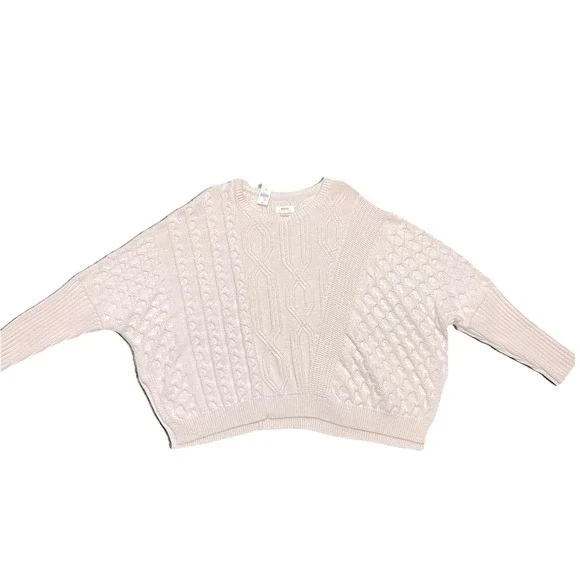 Anthropologie Maeve Oversized Cable Sweater Size XL Preppy Fisherman Academia - Picture 13 of 16